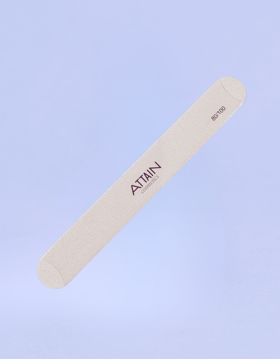 Attain Cosmetics 80/100 Grit Emery Nail File – Extra Wide