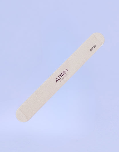 Attain Cosmetics 80/100 Grit Emery Nail File – Extra Wide