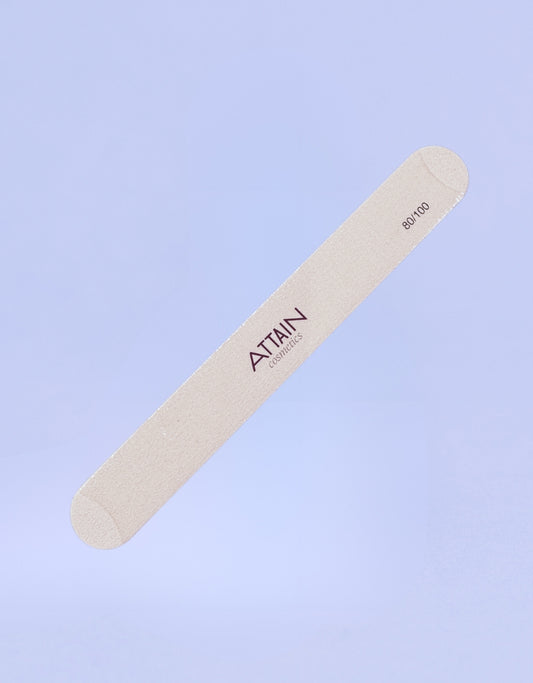 Attain Cosmetics 80/100 Grit Emery Nail File – Extra Wide
