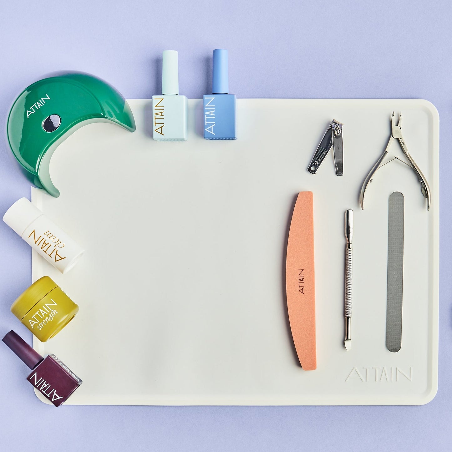 Attain Cosmetics Workspace Mat - White
